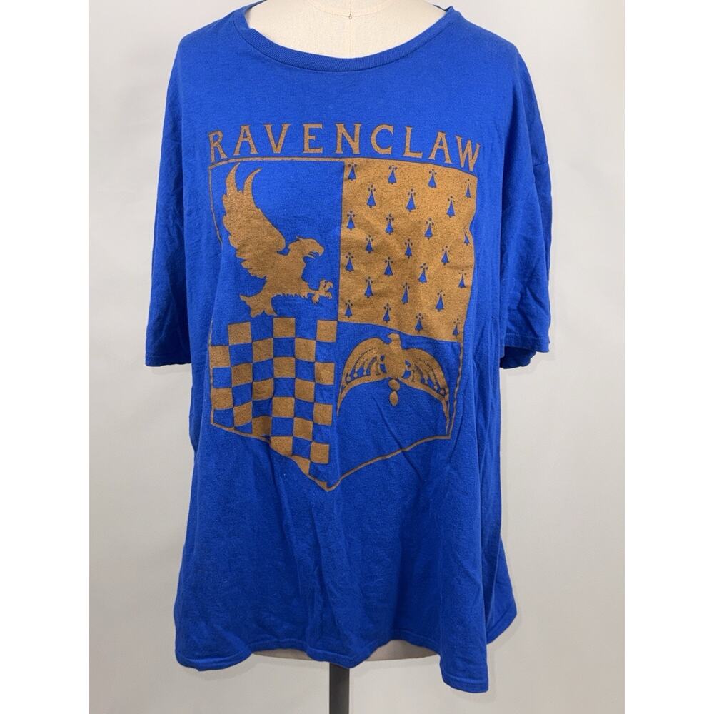 Harry Potter Ravenclaw House Crest‎ T-Shirt Adult XL Blue Gold Hogwarts